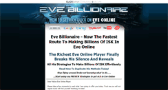 Desktop Screenshot of evebillionaire.com