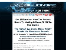 Tablet Screenshot of evebillionaire.com